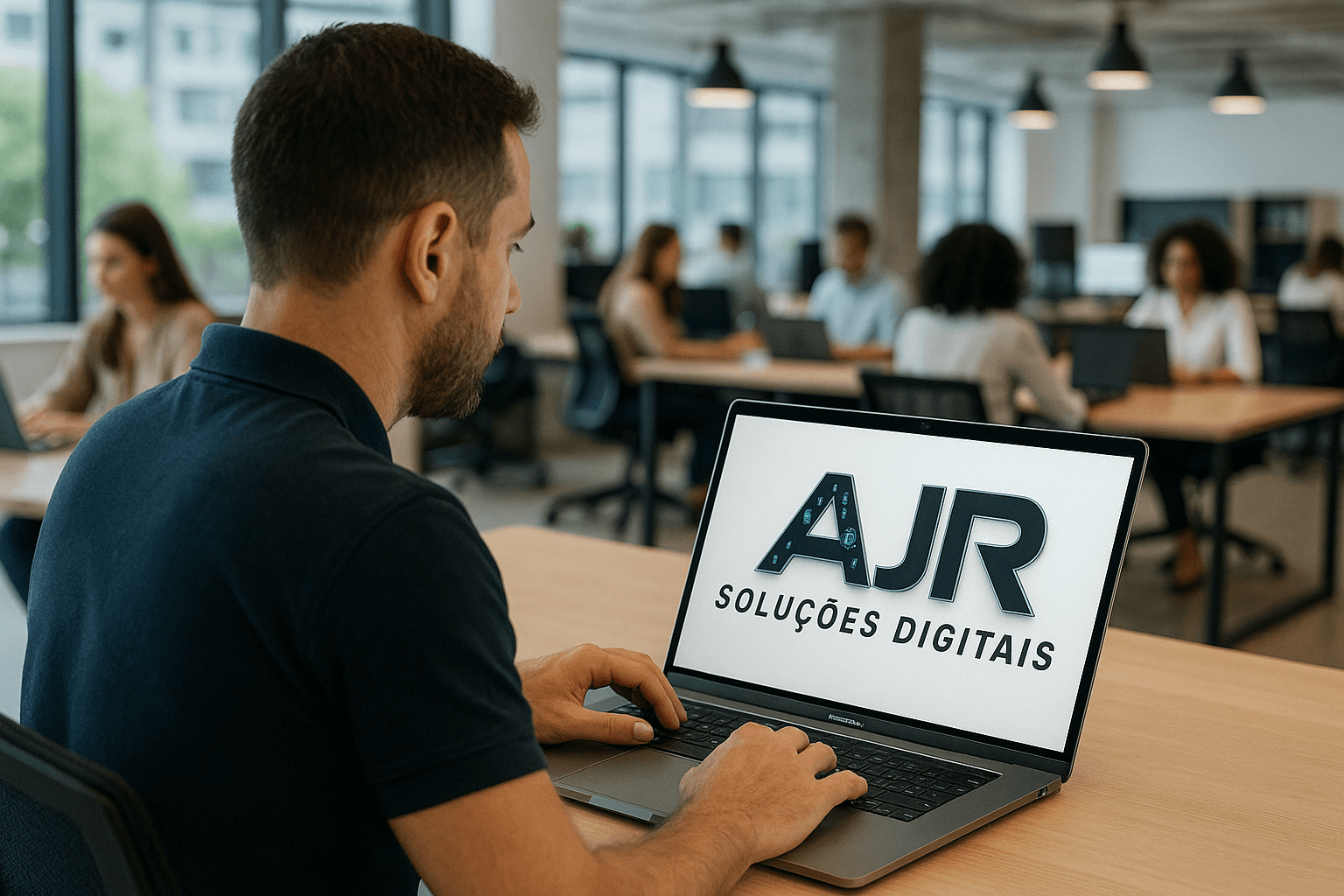 Equipe AJR trabalhando